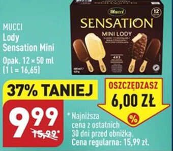 ALDI MUCCI Lody Sensation Mini 12x50ml oferta