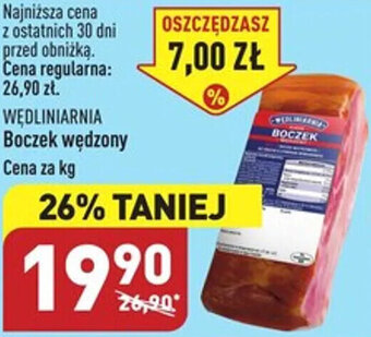 ALDI WĘDLINIARNIA Boczek wędzony 1kg oferta