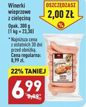 ALDI Winerki wieprzowe z cielęciną Opak. 300 g oferta