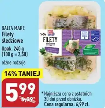 ALDI BALTA MARE Filety śledziowe 240g oferta