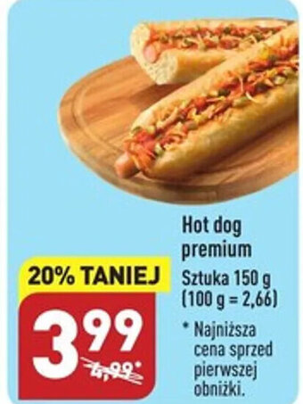ALDI Hot dog premium 150g oferta