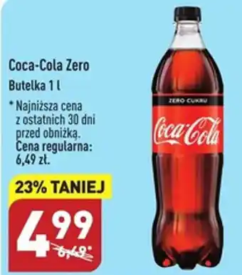 ALDI Coca-Cola Zero Butelka 1l oferta