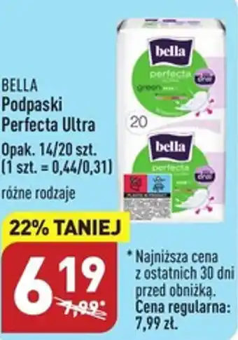 ALDI BELLA Podpaski Perfecta Ultra Opak. 14/20 szt. oferta