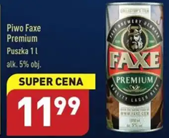 ALDI Faxe Piwo Premium Puszka 1l oferta