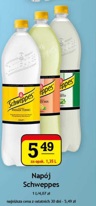 Napój Schweppes 1,35l