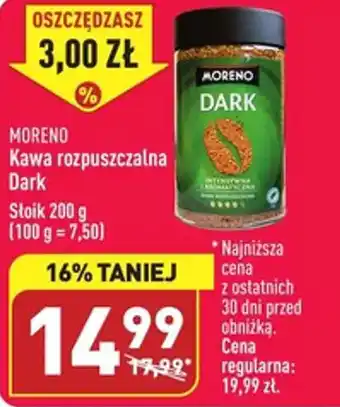 ALDI MORENO Kawa rozpuszczalna DARK Stoik 200 g oferta