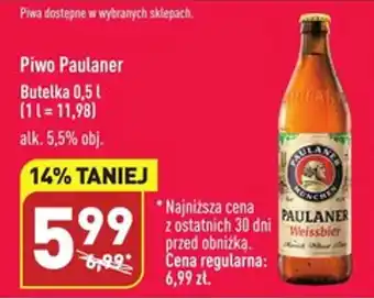 ALDI Piwo Paulaner Butelka 0,5 l oferta