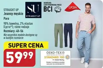 ALDI STRAIGHT UP Jeansy męskie Rozmiary: 48-56 oferta
