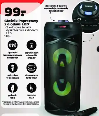 Netto Głośnik imprezowy z diodami led oferta