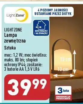 ALDI Lampa zewnętrzna 4 poziomy oferta