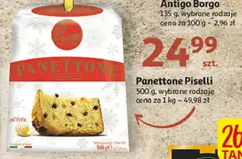 Auchan Babka drożdżowa z rodzynkami panettone oferta