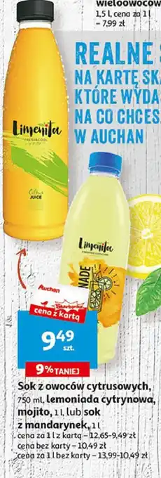 Auchan Sok z cytrusów oferta