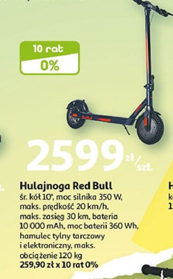 Auchan Hulajnoga red bull 10 oferta
