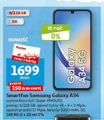Auchan Smartfon a34 oferta