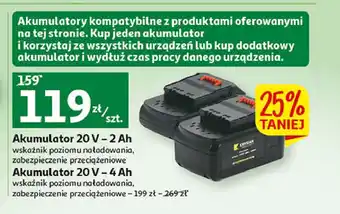 Auchan Akumulator 20 v 4.0 ah oferta