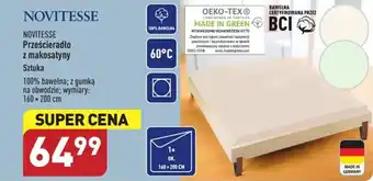 ALDI NOVITESSE Prześcieradło z makosatyny szt. oferta