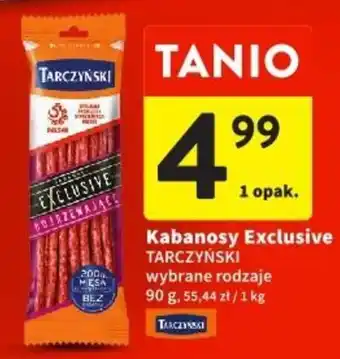 Intermarche TARCZYŃSKI Kabanosy Exclusive 90g oferta