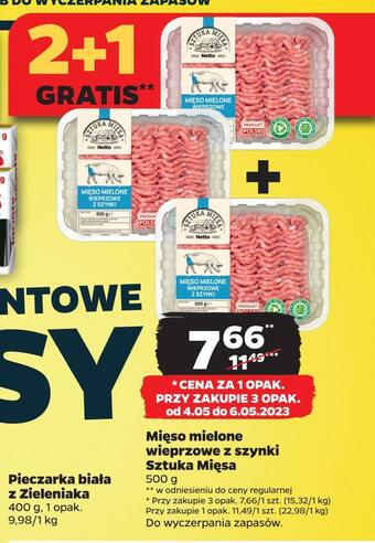 Netto Mięso mielone wieprzowe z szynki sztuka mięsa oferta