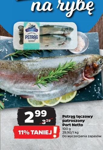 Netto Pstrąg tęczowy patroszony port netto oferta