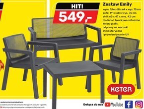 Bricomarche Zestaw mebli ogrodowych oferta