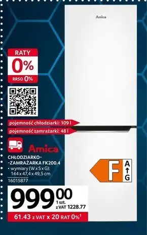 Selgros Lodówka amica oferta