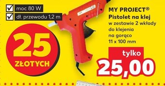 Kaufland Pistolet do kleju na gorąco my project oferta