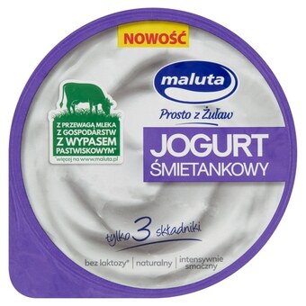 Netto Maluta jogurt śmietankowy naturalny bez laktozy 220 g oferta