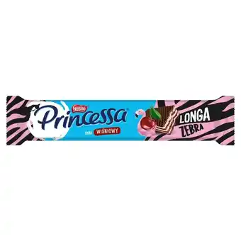 Selgros Princessa longa zebra kakaowy wafel przekładany kremem smak wiśniowy 37 g oferta