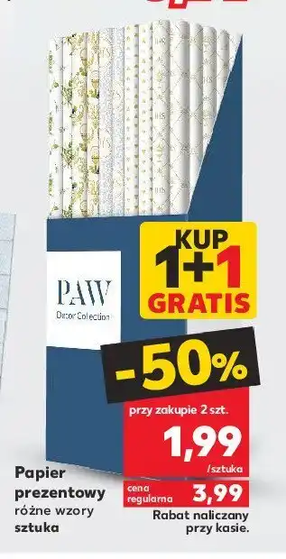 Kaufland Papier prezentowy 3.5 x 0.7 m oferta