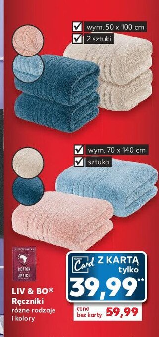 Kaufland Ręcznik 50 x 100 cm oferta