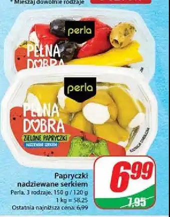Antipasti czerwone papryczki nadziewane serkiem