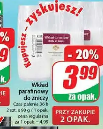 Wkład do zniczy 36h