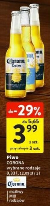 Intermarche Piwo CORONA 0,33l, oferta