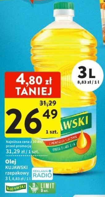 Intermarche Olej KUJAWSKI 3l oferta