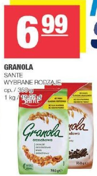 Spar GRANOLA SANTE 350g oferta