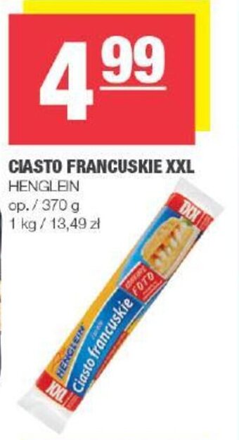 Spar CIASTO FRANCUSKIE XXL HENGLEIN 370g oferta
