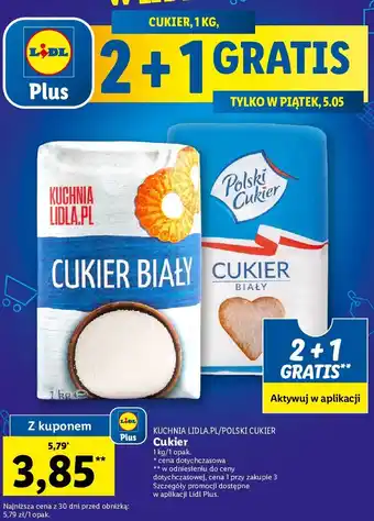 Lidl Cukier biały 1kg oferta