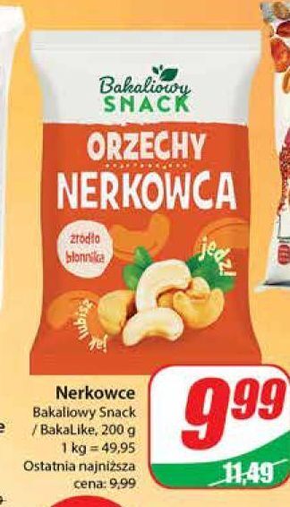 Dino Orzechy nerkowca bakaliowy snack oferta