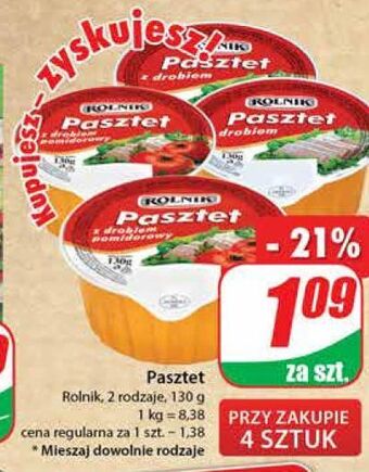 Dino Pasztet drobiowy z pomidorami rolnik oferta
