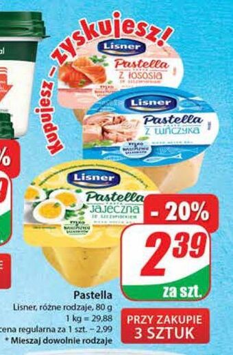 Dino Pasta jajeczna ze szczypiorkiem lisner pastella oferta