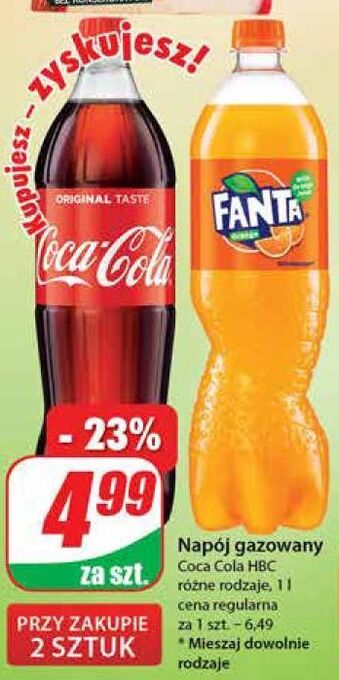 Dino Napój pomarańczowy fanta oferta
