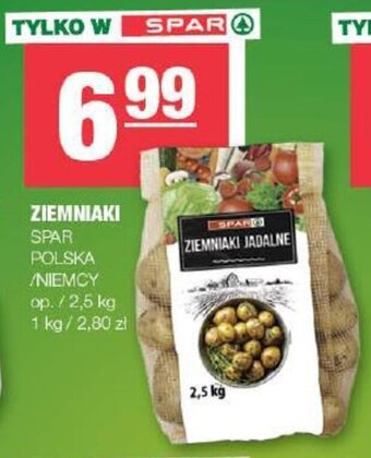 Spar ZIEMNIAKI SPAR 2,5kg oferta