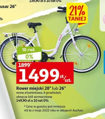 Auchan Rower miejski 28 husar oferta