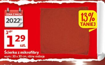 Auchan Ściereczka z mikrofibry 30 x cm oferta