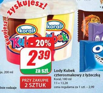 Dino Lody kubek czterosmakowy koral kubek czterosmakowy oferta