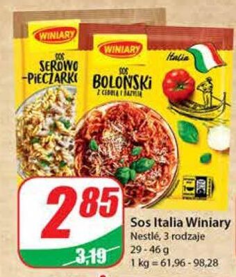 Dino Sos do makaronu serowo-pieczarkowy winiary italia oferta