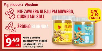Auchan Pasta orzechowa crunchy auchan oferta