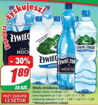 Dino Woda mocny gaz żywiec zdrój oferta