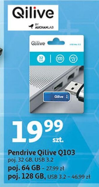 Auchan Pendrive 128 gb qilive oferta