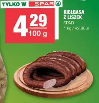 Spar KIEŁBASA Z LISZEK SPAR 100g oferta